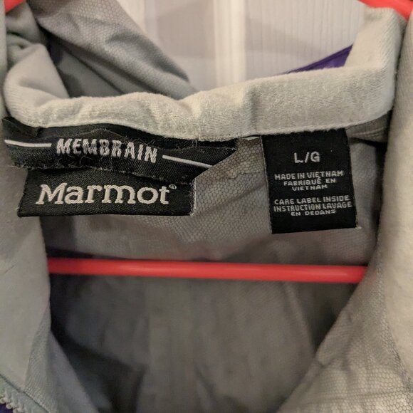 Purple Marmot women's rain coat, size L - Picture 3 of 4